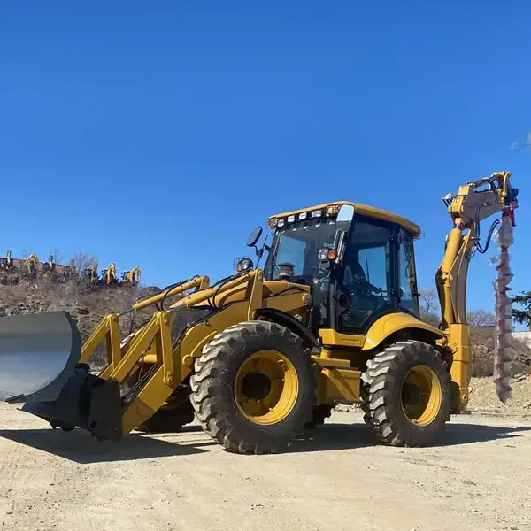 Low price earth moving machinery China backhoe loader excavator for sale