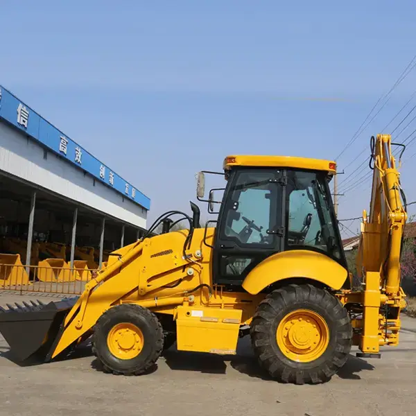 Low price earth moving machinery China backhoe loader excavator for sale