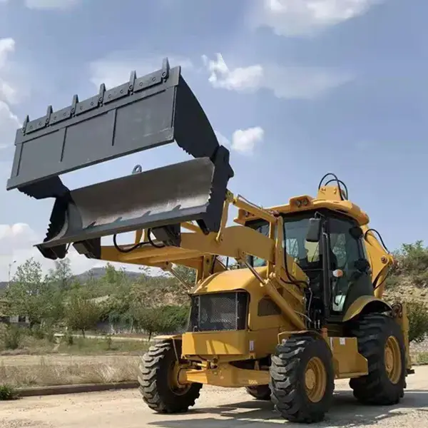 Best quality road construction machinery 75kW 3ton backhoe loader TLB