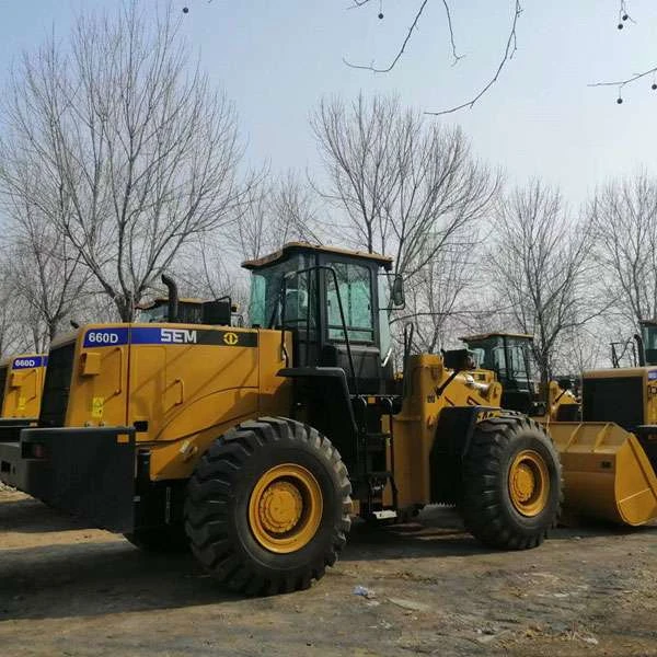 Wheel loader for sale 4 cubic 6ton front loader SEM660D