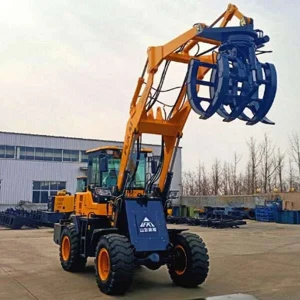 High quality wheel loader with grapple good price sugar cane loader