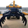 High quality wheel loader with grapple good price sugar cane loader