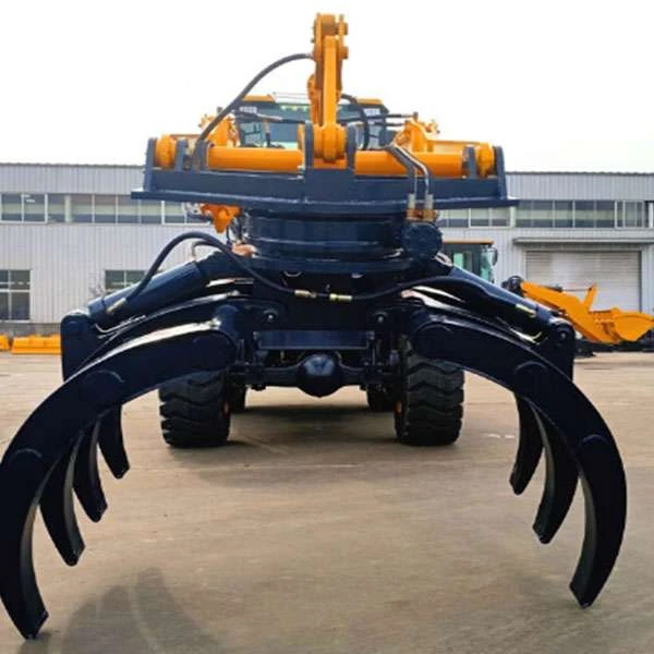 High quality wheel loader with grapple good price sugar cane loader