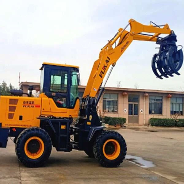 High quality wheel loader with grapple good price sugar cane loader