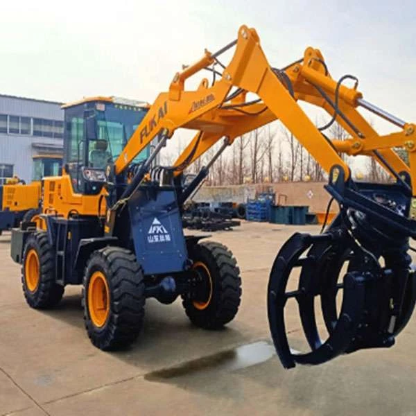 High quality wheel loader with grapple good price sugar cane loader