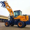 High quality wheel loader with grapple good price sugar cane loader
