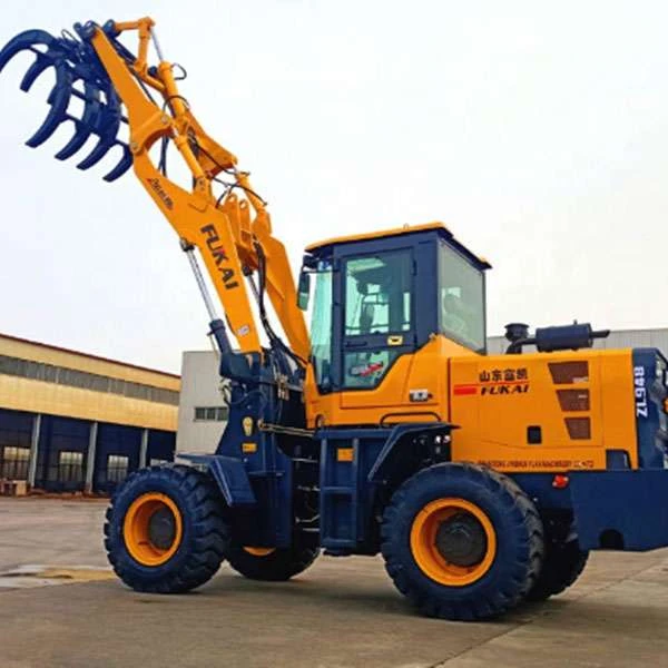 High quality wheel loader with grapple good price sugar cane loader