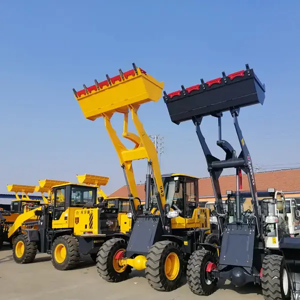 CE certified mini loader small size low price 2ton front loader