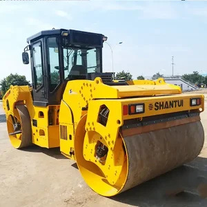 14ton asphalt double drum vibratory road roller compactor Shantui SR14D